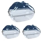 Petite baignoire en plastique Transparent adaptée aux Hamsters, salle de bain pour Hamster, bain de sable, boîte à souris