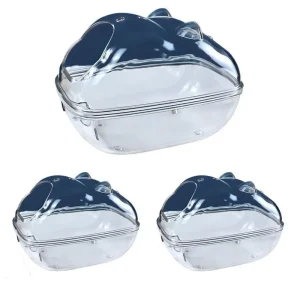 Petite baignoire en plastique Transparent adaptée aux Hamsters, salle de bain pour Hamster, bain de sable, boîte à souris Petite baignoire en plastique Transparent adaptée aux Hamsters, salle de bain pour Hamster, bain de sable, boîte à souris