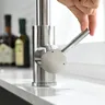 Mitigeur cuisine nickel brossé fini satiné col haut… – vue 3