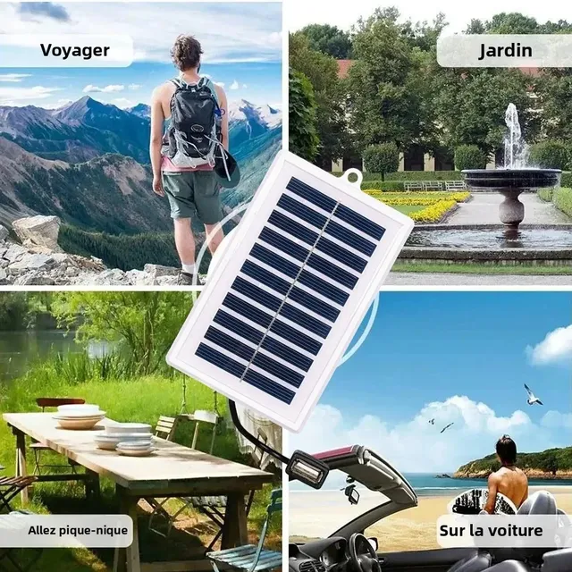 Chargeur solaire Portable 1/2 pièces – vue 4