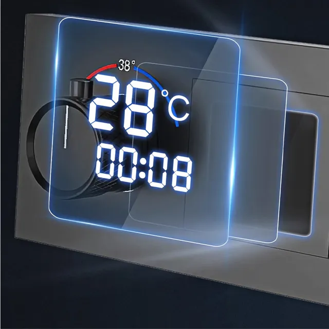 Ensemble de douche thermostatique en laiton noir pour… – vue 5