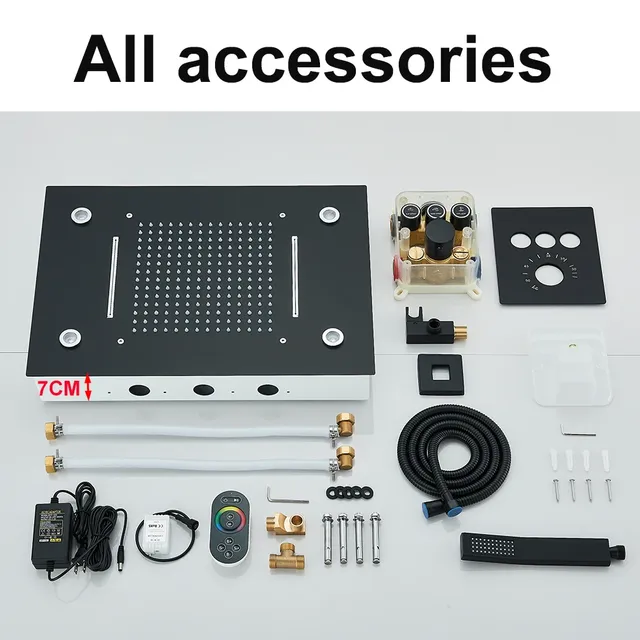 Ensembles de douche thermostatiques de luxe à LED – vue 6