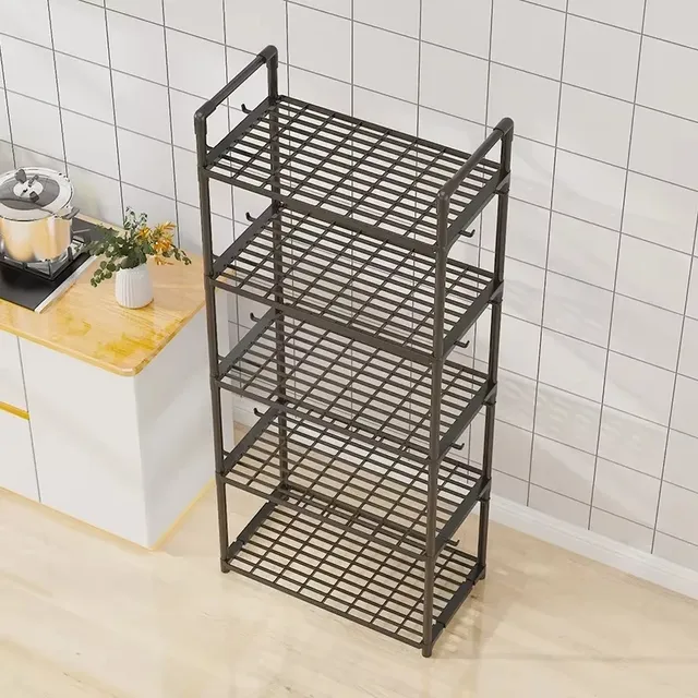 Étagère de cuisine multicouche du sol au sol – vue 2