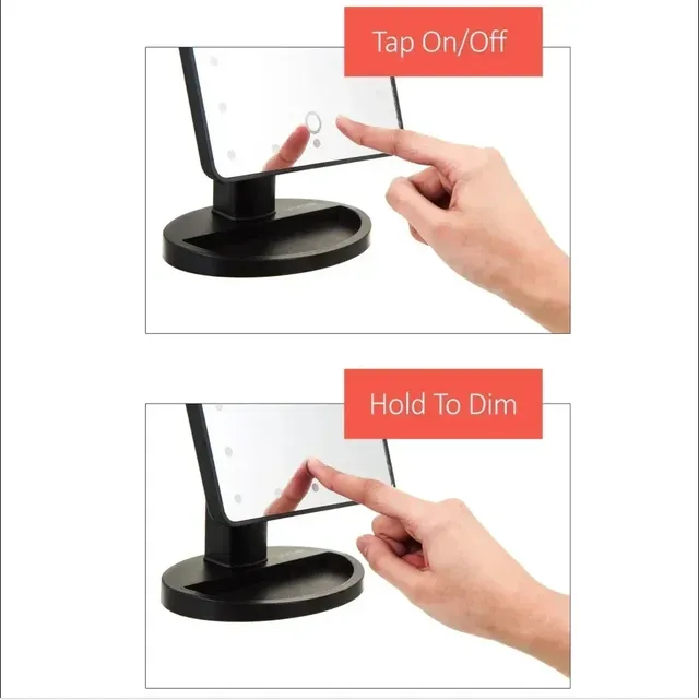 Miroir de maquillage à 16 LED – vue 3