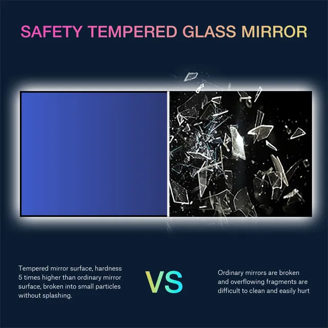 Nouveau miroir de lumière LED coloré rvb – vue 4