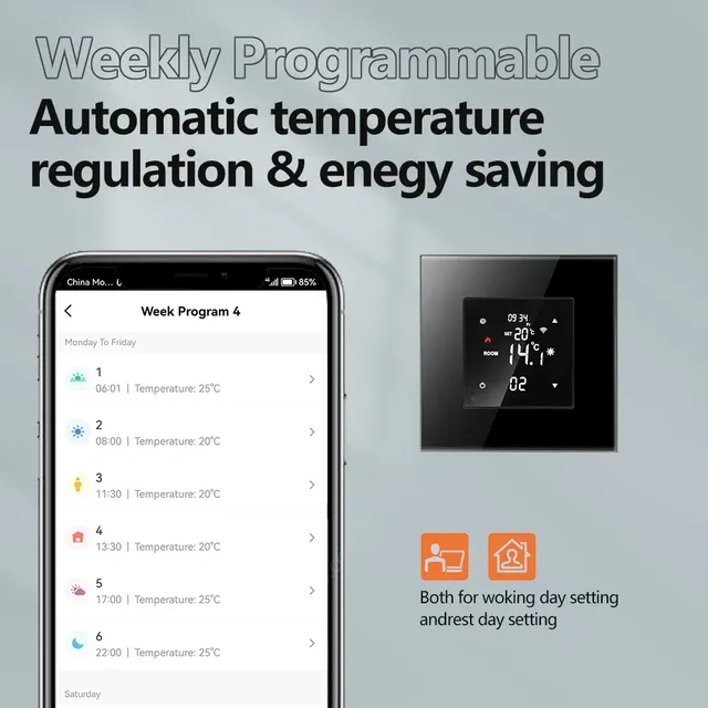 Thermostat intelligent pour chauffage au sol – vue 5