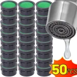 Filtre de robinet aérateur, limiteur de débit, pièces de rechange, insertion d&rsquo;évier, filtre de robinet de lavabo, tête anti-éclaboussures, accessoires de robinet, 50/5 pièces