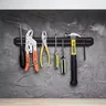 Porte couteaux magnétique mural acier noir slim inox… – vue 3
