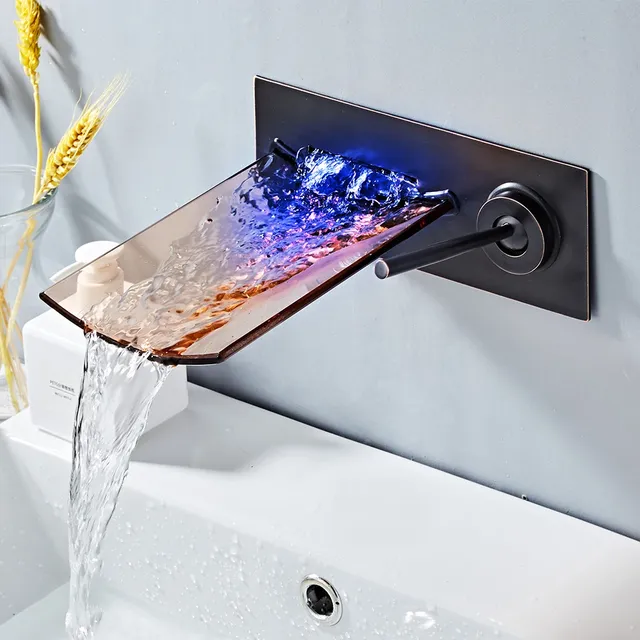 Langyo robinet de salle de bains LED mural – vue 4