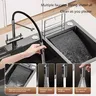 Grand évier de cuisine à Double fente en acier inoxydable – vue 3