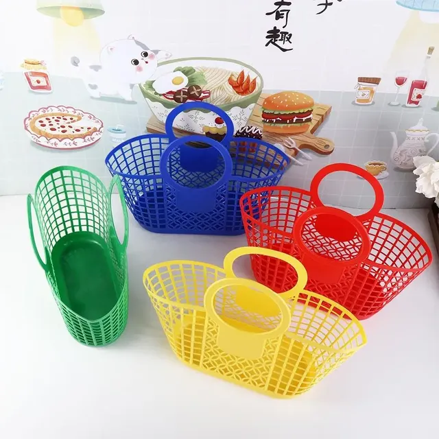 Panier rangement plastique suspendu portable pratique… – vue 2