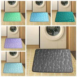 Tapis bain antiderapant absorbant microfibre corail flanelle mousse…
