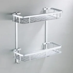 HOShelf-Rangement de douche T1 en aluminium gris, espace mural, porte-shampooing de toilette, étagères, accessoires, évaluation 30cm HOShelf-Rangement de douche T1 en aluminium gris, espace mural, porte-shampooing de toilette, étagères, accessoires, évaluation 30cm