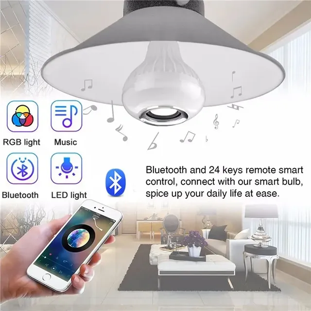 Ampoule de musique avec haut-parleur Bluetooth E27 – vue 2