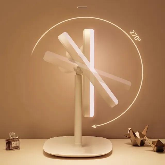 Miroir de maquillage de bureau à Led avec lumières – vue 4
