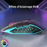 Souris sans fil Bluetooth 5.2 RGB 2.4G – vue 4