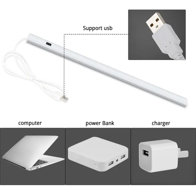 Lumière de miroir 50cm 30cm 40cm 5V USB barre LED… – vue 4