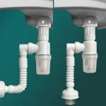 Lavabo égout déodorant tuyau vers le bas maison haute qualité prévention des insectes tuyau de vidange créatif type P égouttoir lavabo accessoires