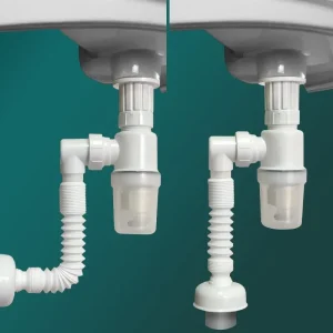 Lavabo égout déodorant tuyau vers le bas maison haute qualité prévention des insectes tuyau de vidange créatif type P égouttoir lavabo accessoires
