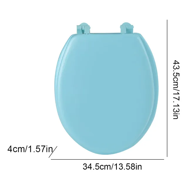 Siège de toilette rond confortable à fermeture douce… – vue 5