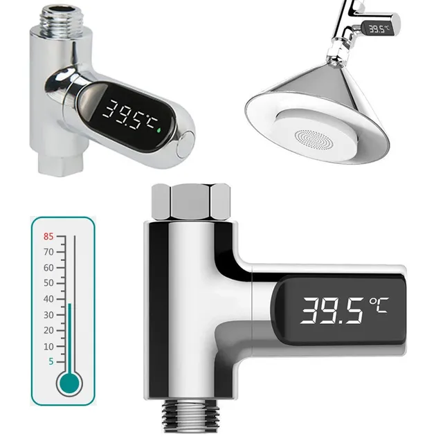 Thermomètre de douche d'eau domestique à affichage LED… – vue 6