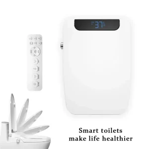 Housse de siège chauffante intelligente 2024, avec bidet, sièges de toilette électriques automatiques, chauffage instantané Intelligent, santé de la salle de bain