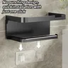 Porte papier hygiénique mural support téléphone sans… – vue 3
