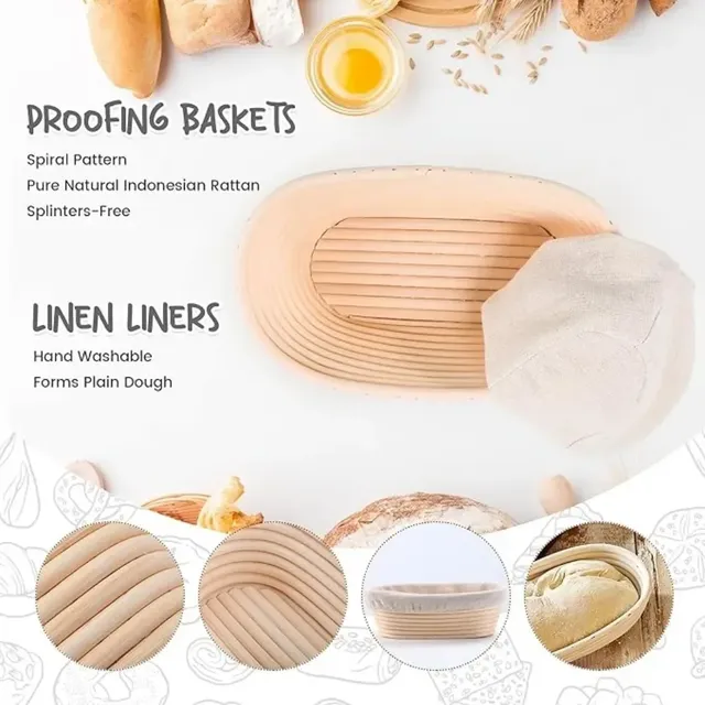 Panier de Fermentation de pain ovale européen – vue 4
