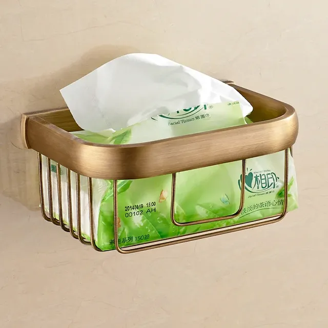 Ensemble de porte-serviettes de luxe en cuivre et or… – vue 5