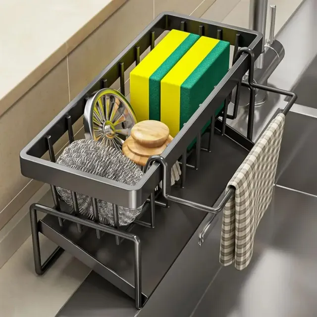 Support de rangement de cuisine en acier au carbone – vue 5