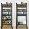 Étagère rangement multicouche cuisine chariot stockage… – vue 3