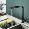 Robinet d'évier de cuisine extractible noir – vue 4