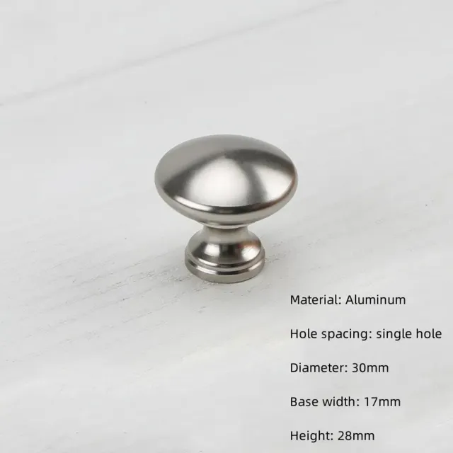 Bouton rond poignée de meuble monotrou argent espace…