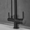 Robinet de cuisine filtré au toucher gris avec nervures… – vue 4