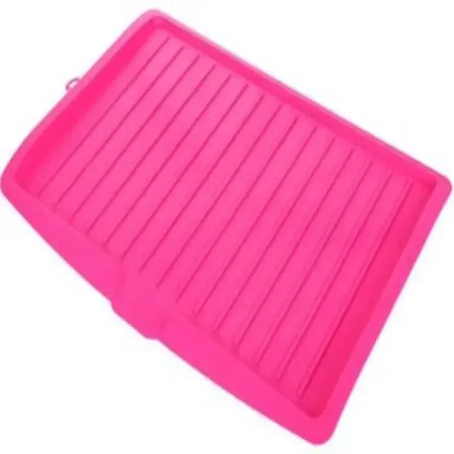 Plateau égouttoir silicone bleu antidérapant souple… – vue 5