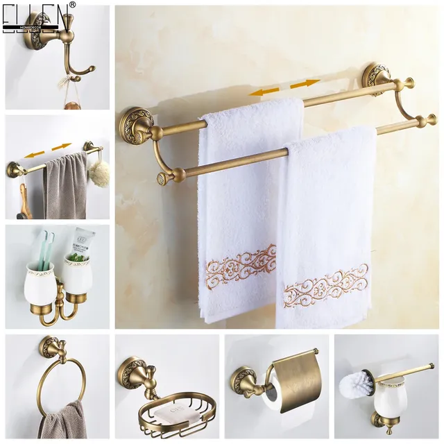 Ensemble accessoires sallebain bronze antique cuivre…