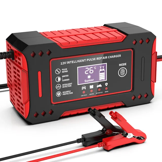 Chargeur de batterie de voiture Intelligent 6A 12V