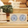 Thermomètre hygromètre sauna mural bois mécanique sans… – vue 2