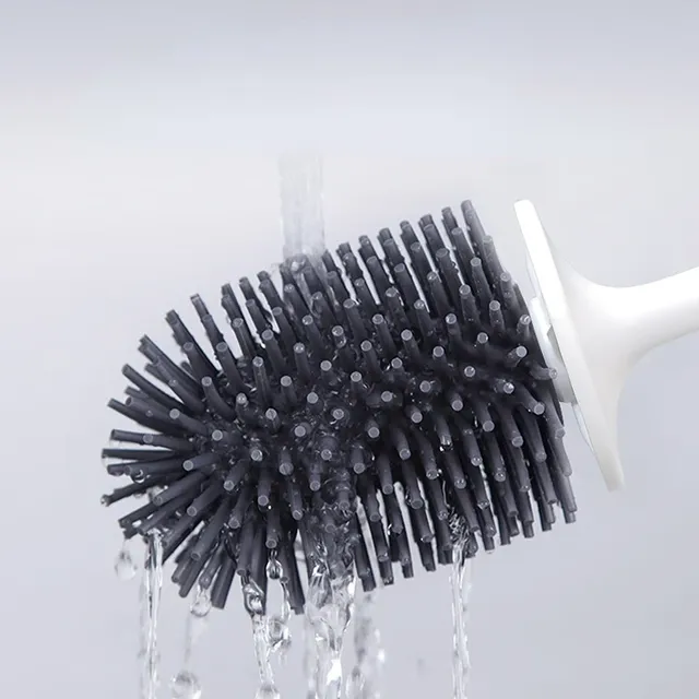 Brosse WC silicone souple TPE tête antirayures… – vue 3