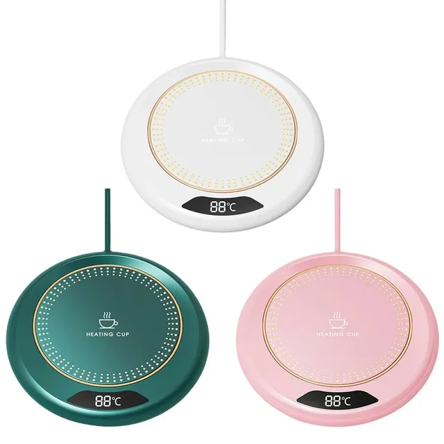 Chauffe tasse usb portable compact rose pastel surface… – vue 2