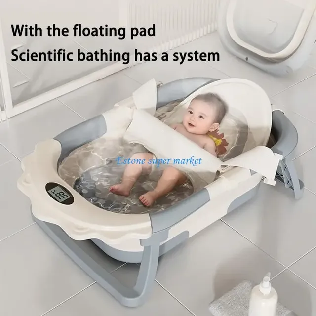 Baignoire bébé pliable ergonomique antidérapante base… – vue 5