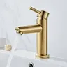 Robinet de salle de bains en or brossé – vue 3