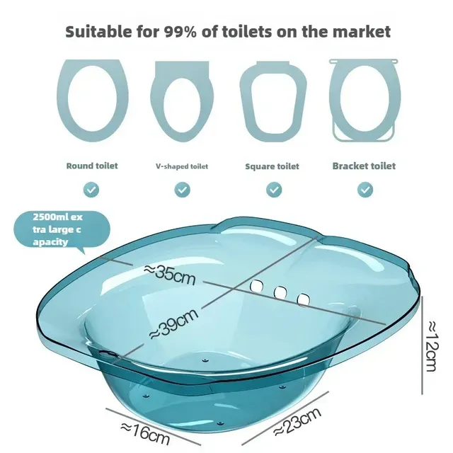 Baignoires de Bidet transparentes de 2500ml – vue 2