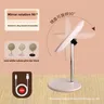 Miroir de maquillage rond à LED – vue 4