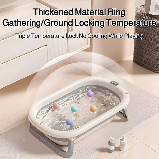 Baignoire bébé pliante portable grande capacité… – vue 3
