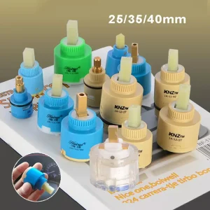 Cartouche de robinet en céramique de remplacement, 25/35/40mm, 1 pièce, Valve de lavabo de cuisine, robinet chaud/ancien, accessoires de commutateur de cartouche