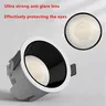 Spot encastrable LED rond plafond aluminium blanc mat… – vue 4