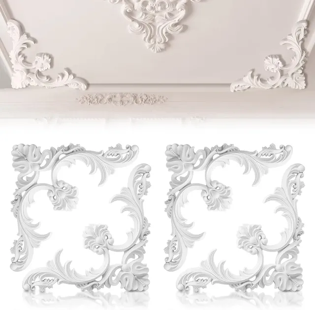 Coins de moulage de plafond en PU