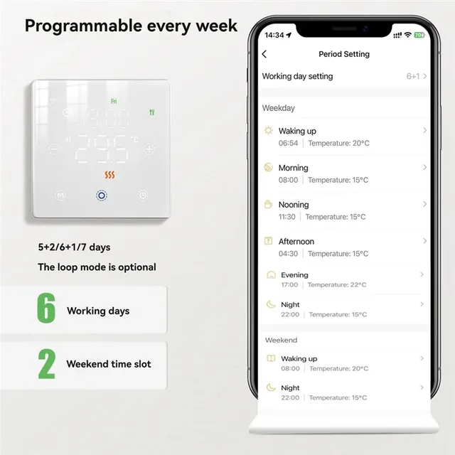 SUNRI-Tuya Wifi maison intelligente chauffage au sol… – vue 2