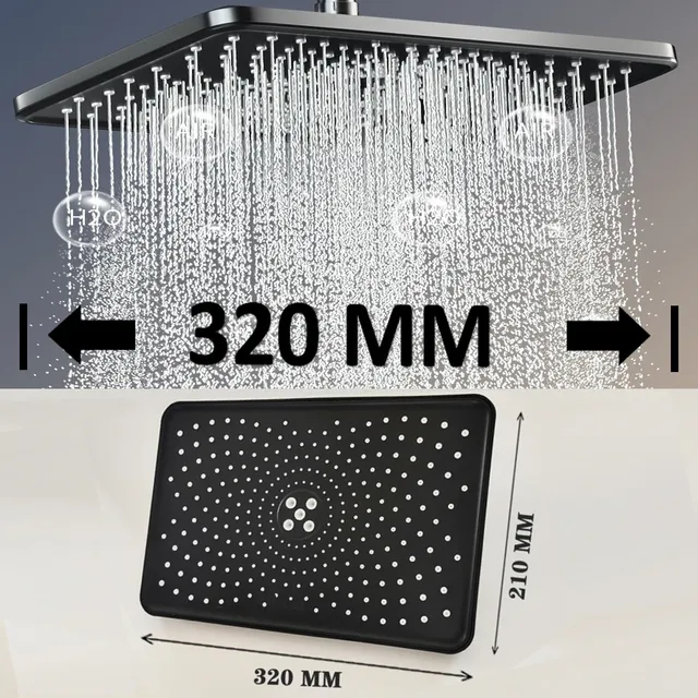 Pommeau de douche monté au plafond